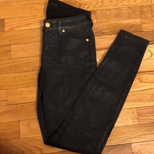 Seven for All Mankind Black Wax Jeans